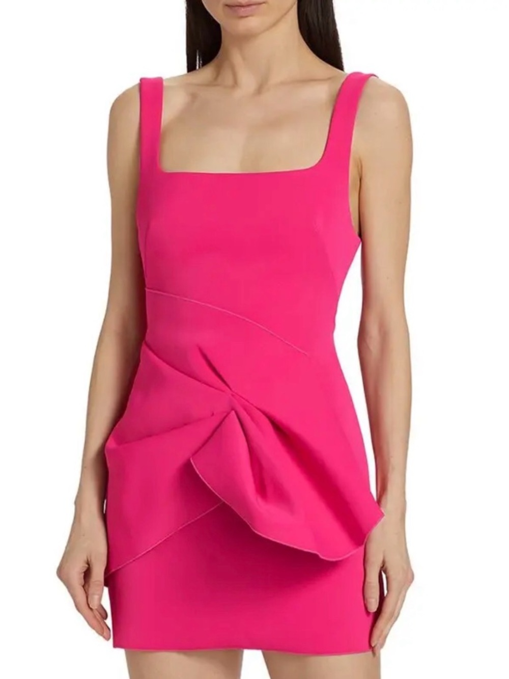 Acler Rawson Draped Mini Dress in Azalea Pink